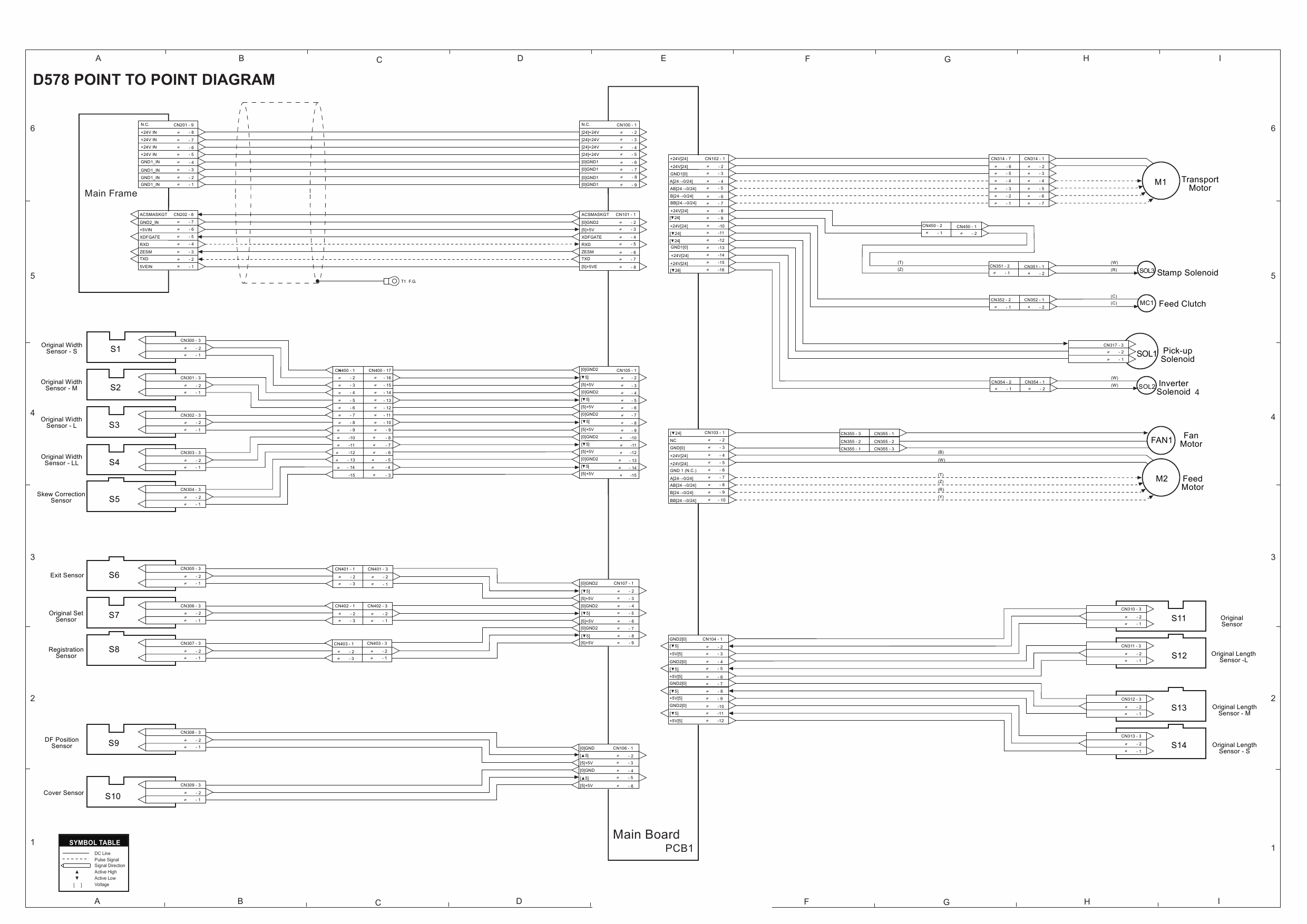 RICOH Aficio DD-4450 DD4450P DD4450CP C277 C278 C279 Circuit Diagram-5